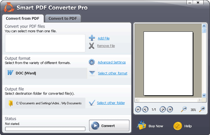 Converts your PDFs to an easily editable document and then back to PDF format.